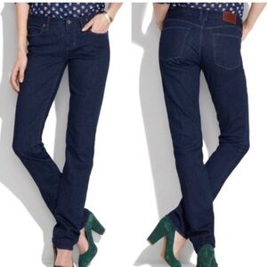 Madewell Rail Straight Dark Wash Jeans 26” x32”